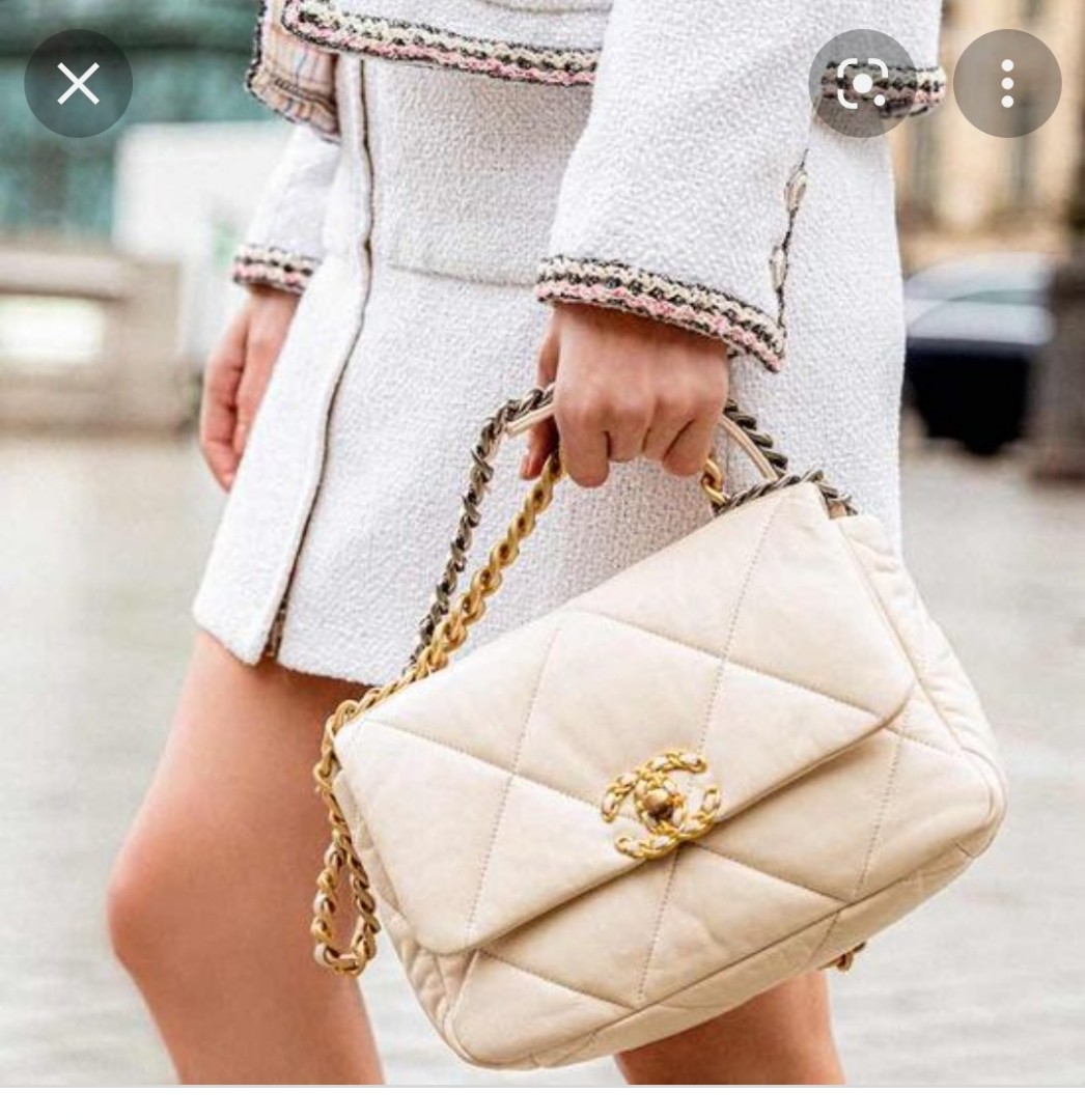 Túi Xách Chanel 19 Super Small Flap Bag White Size 26cm